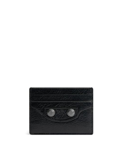 Balenciaga black card holder sale