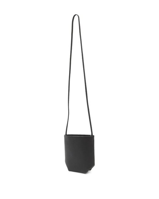 The Row White Mini N/s Park Leather Crossbody Bag