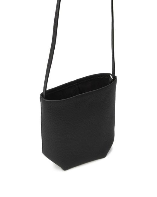 The Row White Mini N/s Park Leather Crossbody Bag