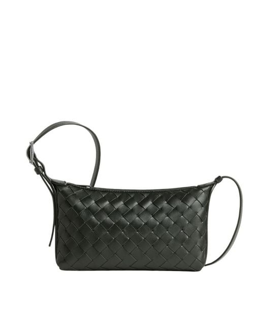 Bottega Veneta Black Traveler Phone Pouch for men