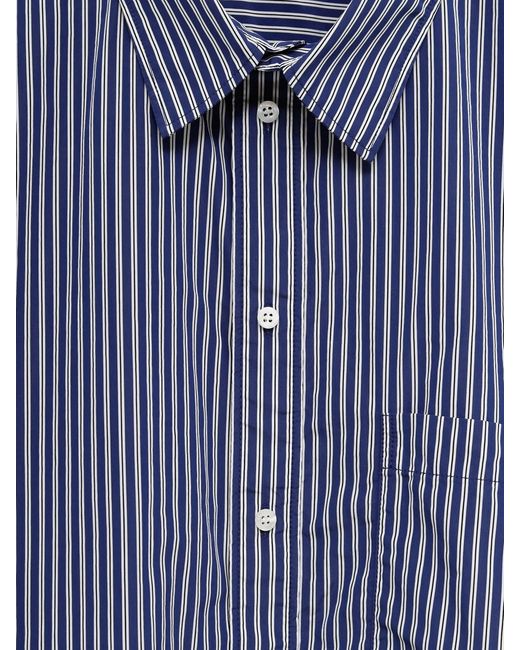 Balenciaga Blue Striped Shirt for men
