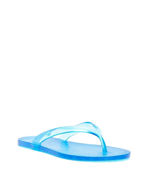 Ancient Greek Sandals Blue Jelly Flip Flop