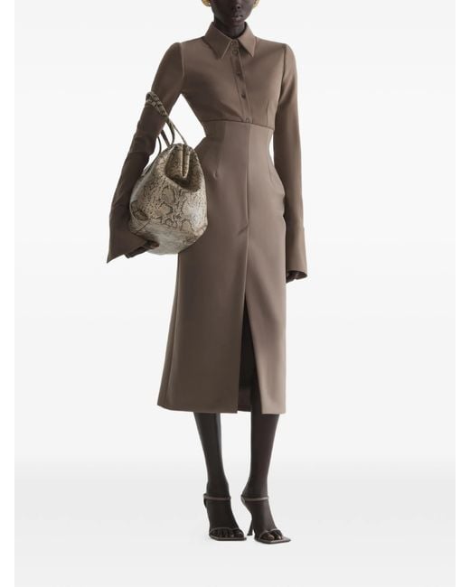 Mugler Brown Pencil Skirt