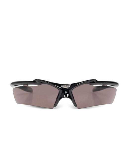 Balenciaga Gray Geometric-frame Sunglasses