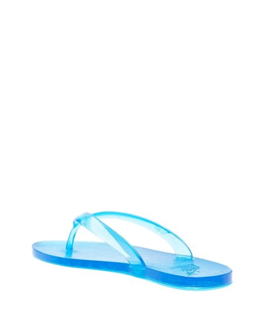 Ancient Greek Sandals Blue Jelly Flip Flop