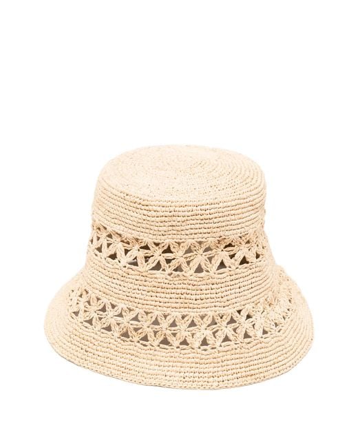 Zimmermann Natural Raffia Bucket Hat