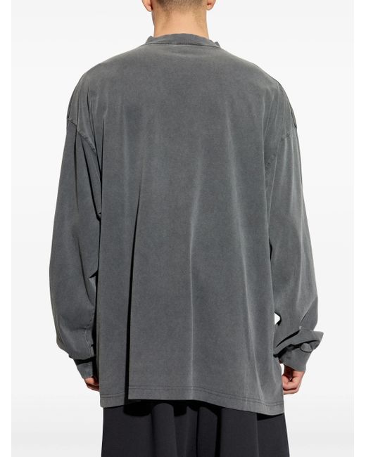 Balenciaga Gray Tbilisi T-shirt for men