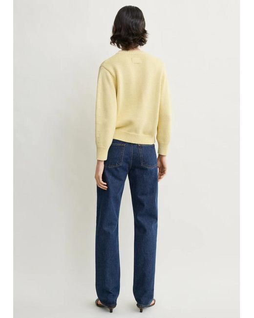 Totême Natural Oversized Crew Knit Buttercup