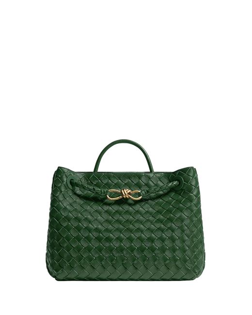 Bottega Veneta Green Medium Andiamo Leather Tote Bag