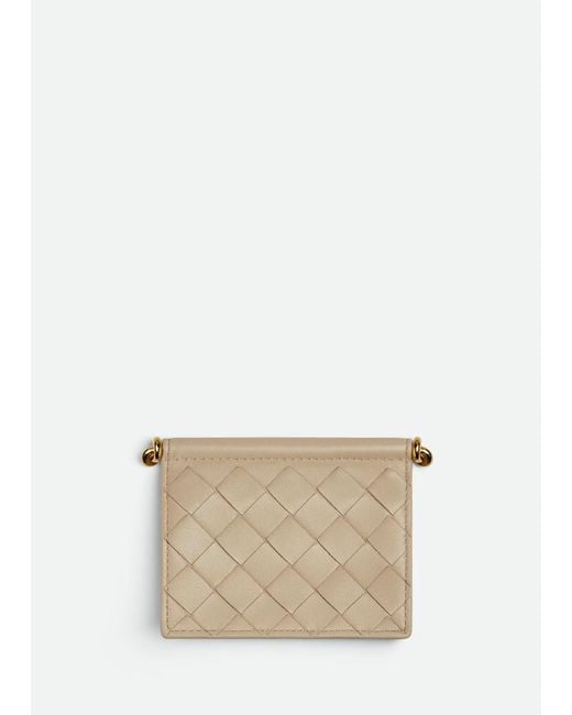 Bottega Veneta White Solstice Business Card Case