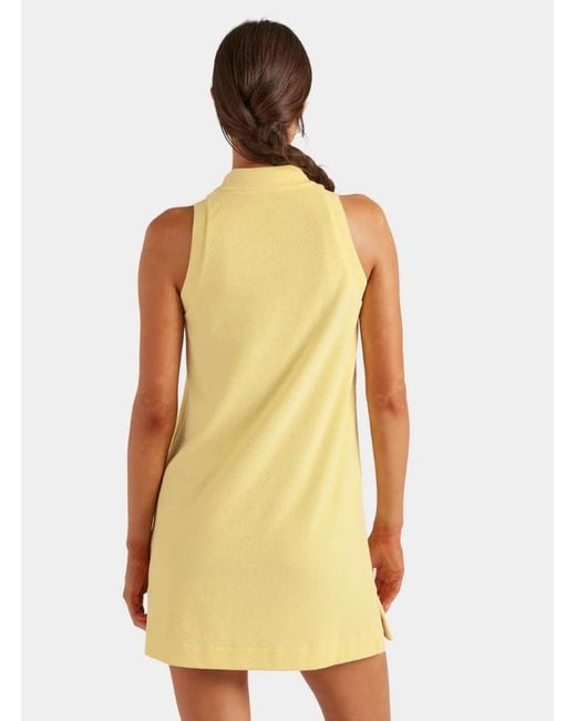 Hunza G Terry Towelling Tennis Dress in Yellow | Lyst Hunza G Terry Towelling Tennis Dress in Yellow | Lyst