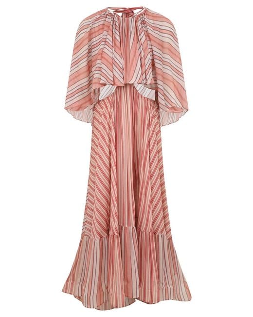 Zimmermann Pink Rebellion Bohemian Maxi Dress
