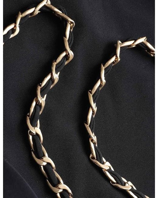 Zimmermann Black Roselight Chain Balconette Top