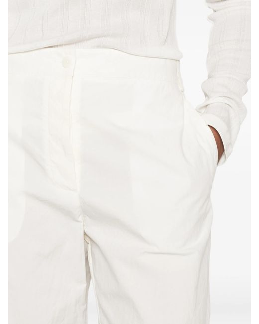 The Row White Fael Straight-leg Trousers