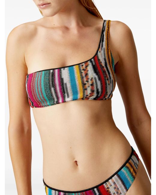 Missoni White Striped Bikini Set
