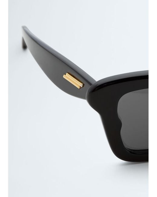 Bottega Veneta Black Sophia Ribbon Butterfly Sunglasses for men