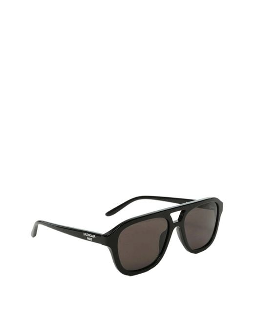 Balenciaga Black Pilot-frame Sunglasses for men