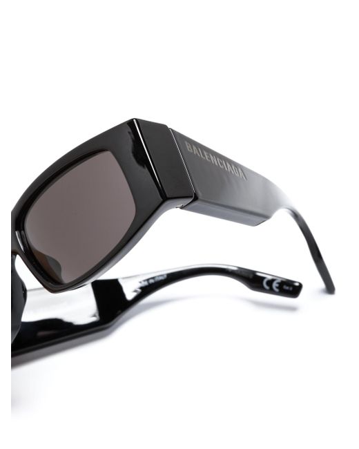 Balenciaga Gray Led Frame Logo-print Sunglasses