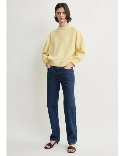 Totême Natural Oversized Crew Knit Buttercup