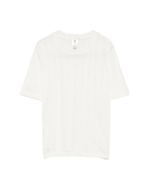 The Row White Etina Short-sleeve T-shirt