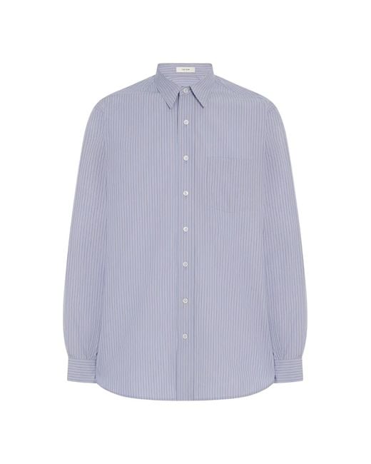 The Row Purple Striped Patch-pocket Shirt for men