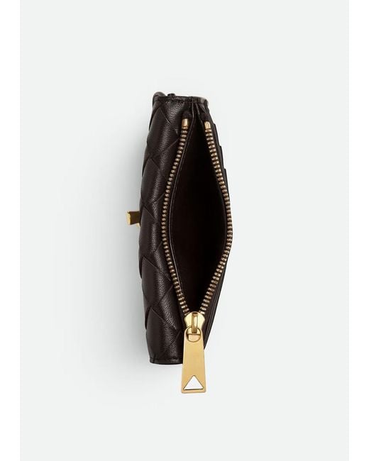 Bottega Veneta White Andiamo Zipped Card Case