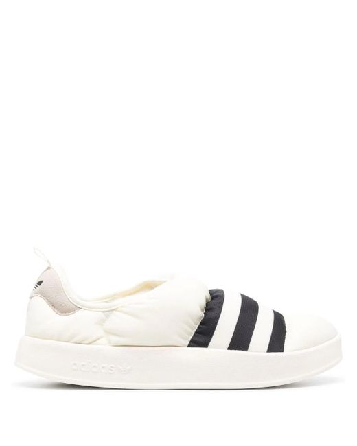 adidas Originals Puffylette Slip-on Sneakers in White | Lyst