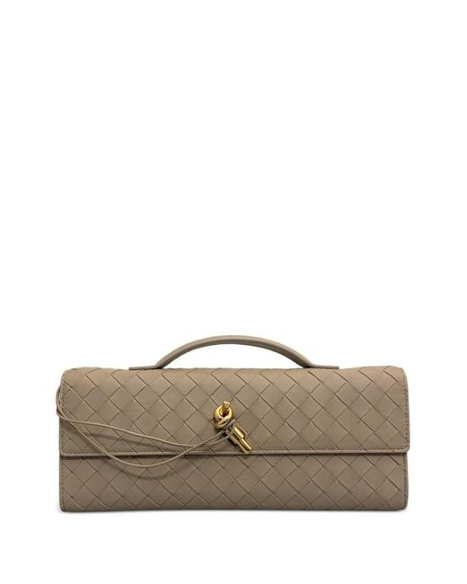 Bottega Veneta Brown Andiamo Clutch Bag