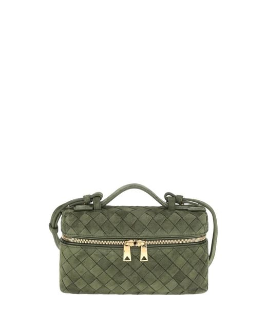 Bottega Veneta Green Bang Bang Intrecciato Tote Bag