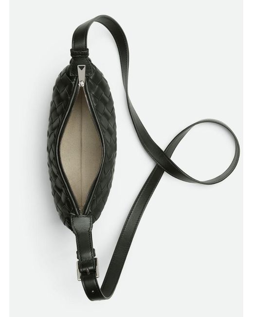 Bottega Veneta Black Traveler Phone Pouch for men