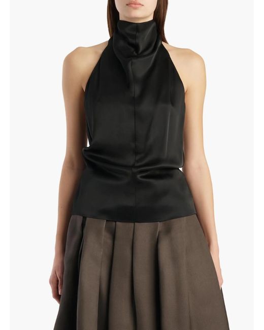 Khaite Black Rone Top