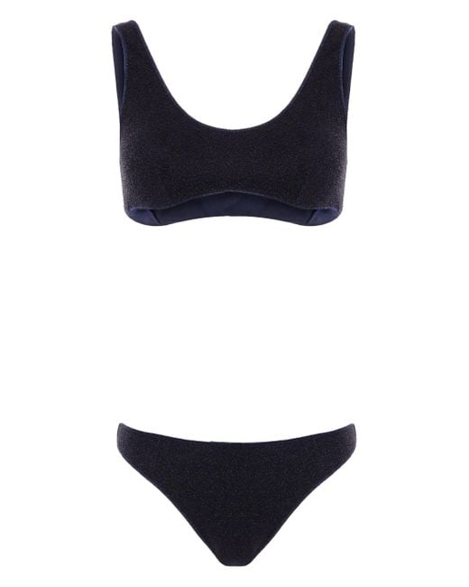 Oseree Black Lumière Sporty Bikini Set