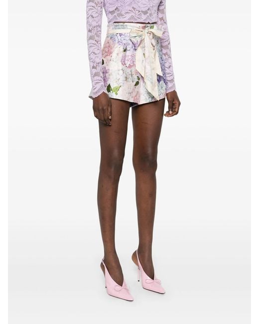 Zimmermann White Dawning Shorts