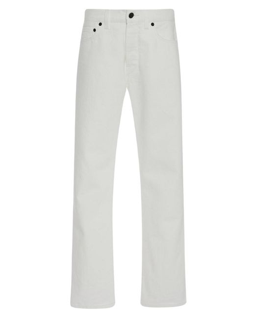The Row White Lesley Jeans In Cotton