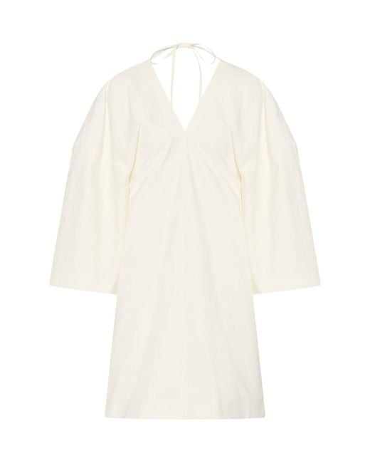 The Row White Elna Top In Cotton