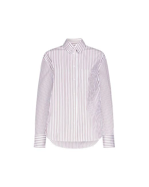 Loulou de Saison Pink Maud Oversized Cotton Poplin Shirt