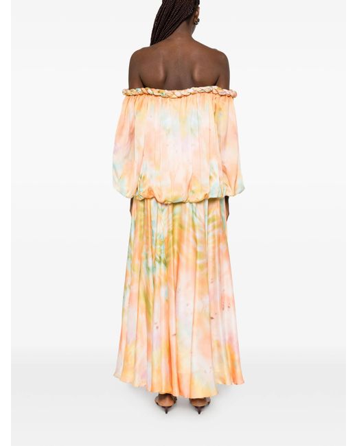 Zimmermann Pink Luna Twist Midi Dress
