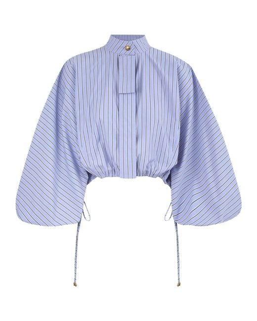 Zimmermann Blue Mandarin-collar Shirt
