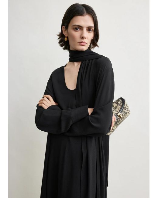 Totême Rounded Neckline Dress Black