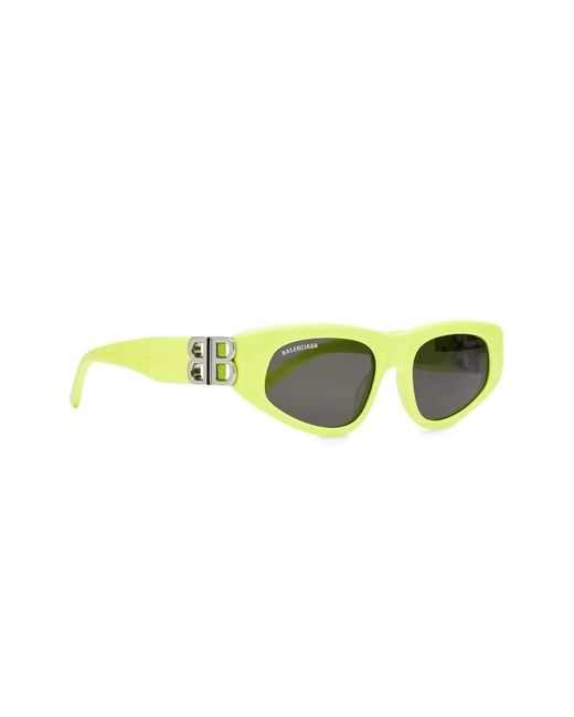 Balenciaga Yellow Dynasty D-frame Sunglasses