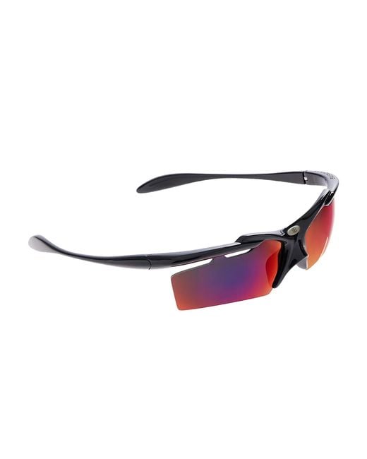 Balenciaga Purple Shield-Frame Sunglasses