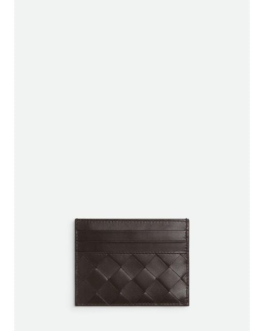 Bottega Veneta White Intrecciato Leather Card Holder