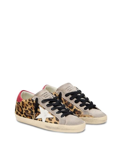 Golden Goose Deluxe Brand Multicolor Super-star Leopard-print Sneakers