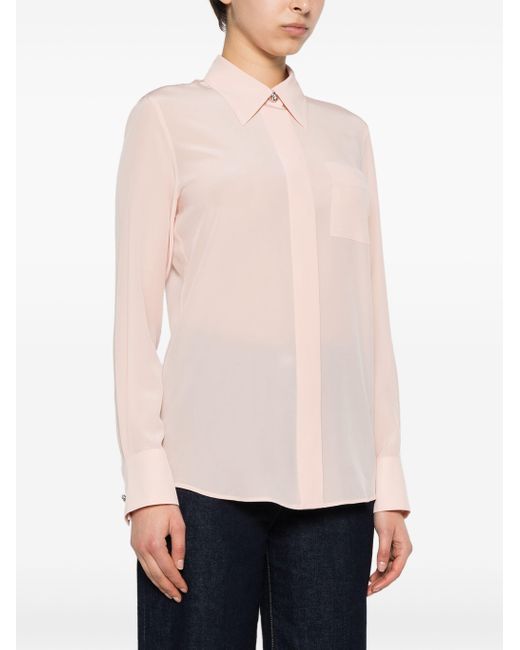 Lanvin Pink Silk Crepe Shirt
