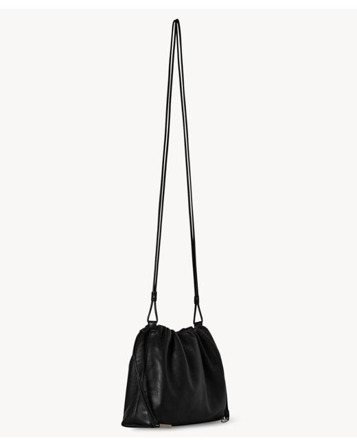 The Row Black Angy Bag In Leather