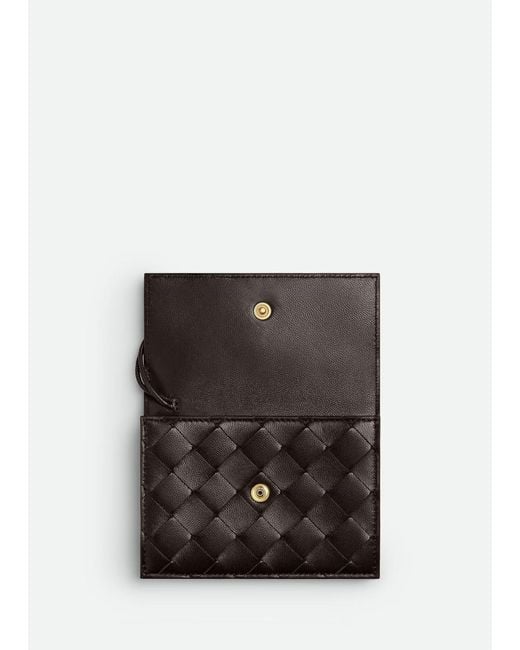 Bottega Veneta White Andiamo Zipped Card Case