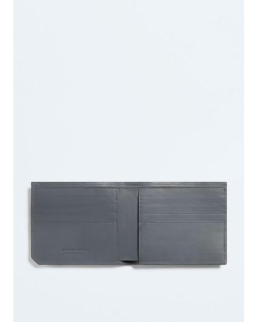 Bottega Veneta Black Intrecciato Piccolo Bi-fold Wallet for men