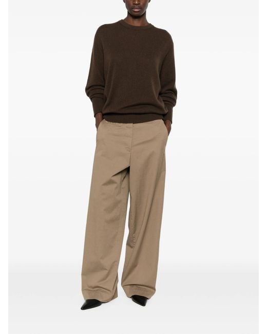 The Row White Fadry Wide-leg Trousers