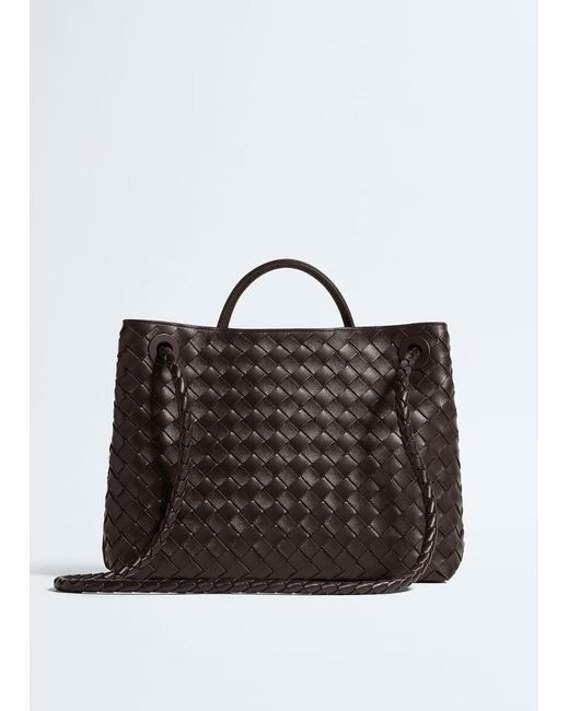 Bottega Veneta Black Medium Andiamo Leather Tote Bag
