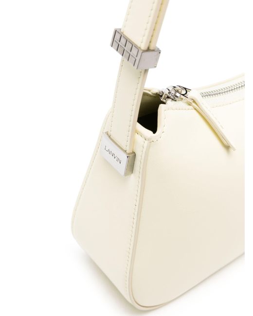 Lanvin White Concerto Leather Shoulder Bag